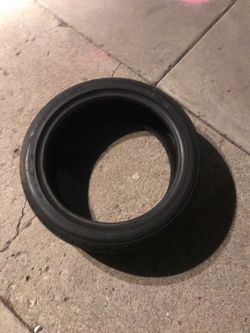 Black Rubber Lo profile tire