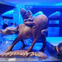 Water Buffalo Solid Hardwood Hand carved Antique 