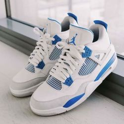 Jordan 4 Military Blue, Sizes 6.5/7Y