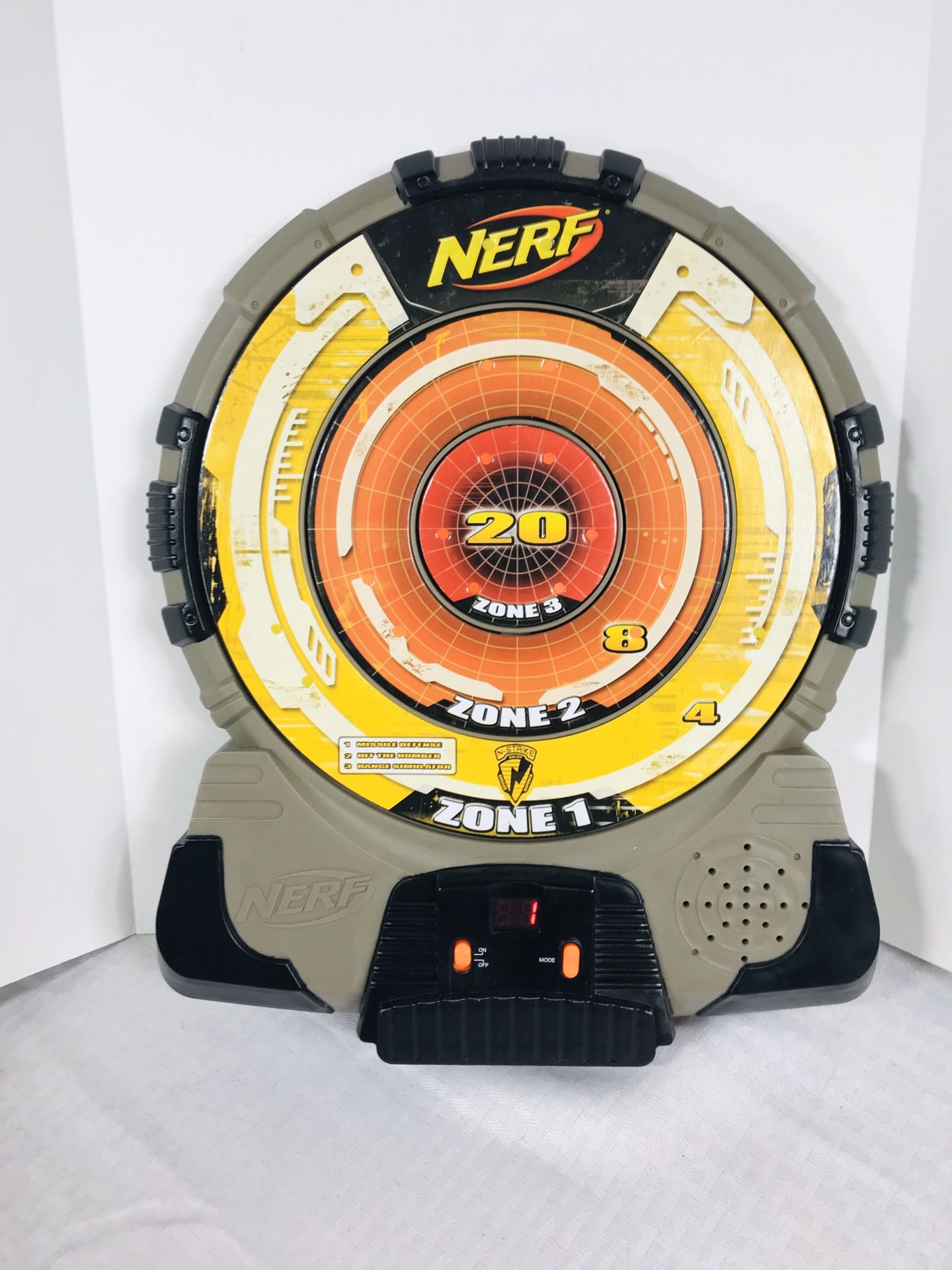 NERF N-Strike Yellow Electronic Talking Dart Board Target