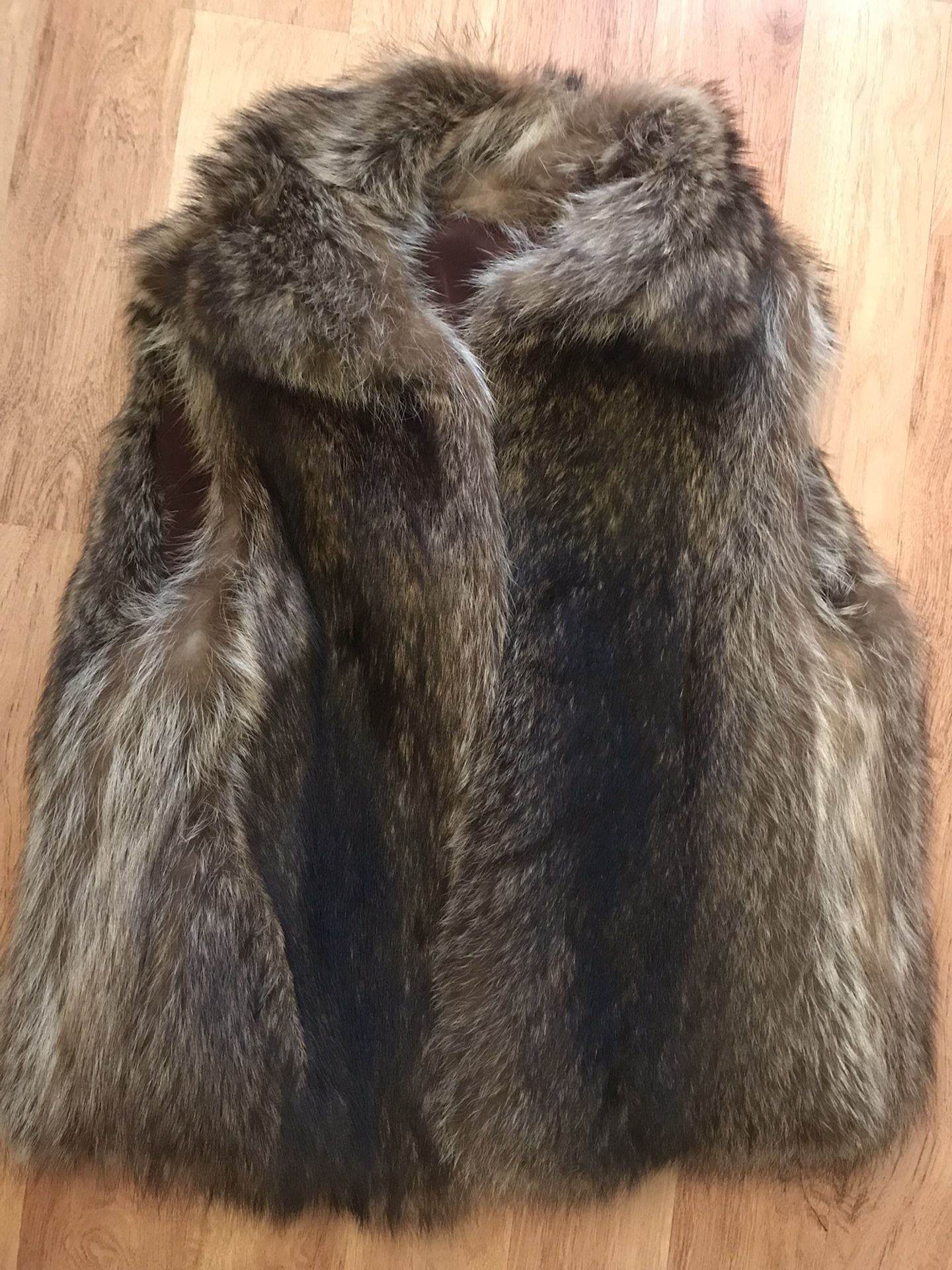 Winter Real Fur Vest Size M-L