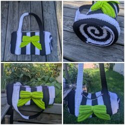 Handmade Beetlejuice Inspired Purse