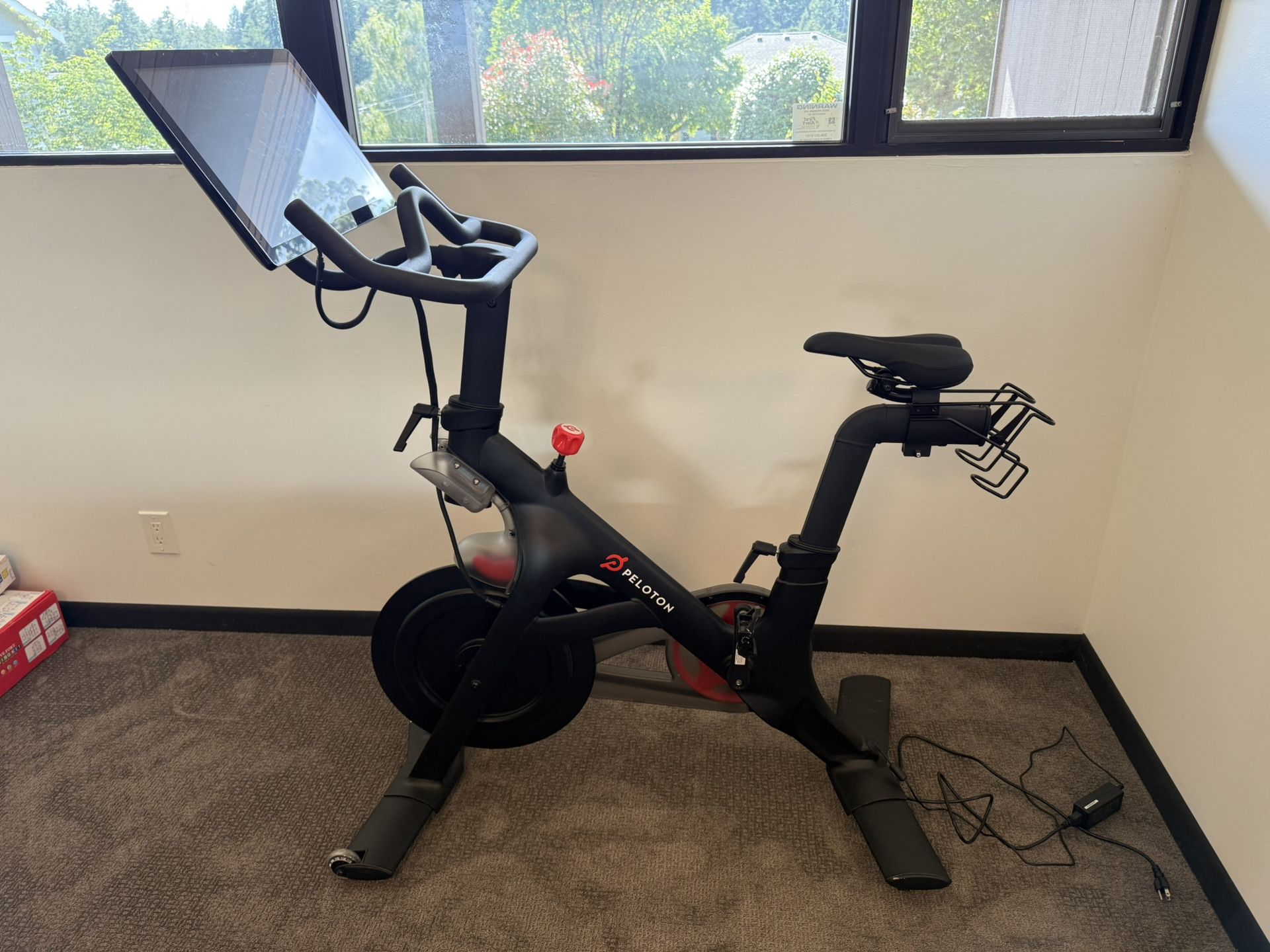 Peloton Bike and Shoes