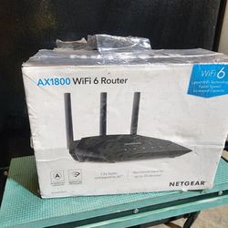 Netgear RAX10-100NAR 4-Stream AX1800 Dual-Band WiFi 6 Router 