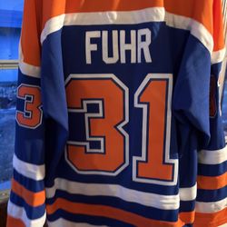 Grant Fuhr 80’s Edmonton Oilers Jersey