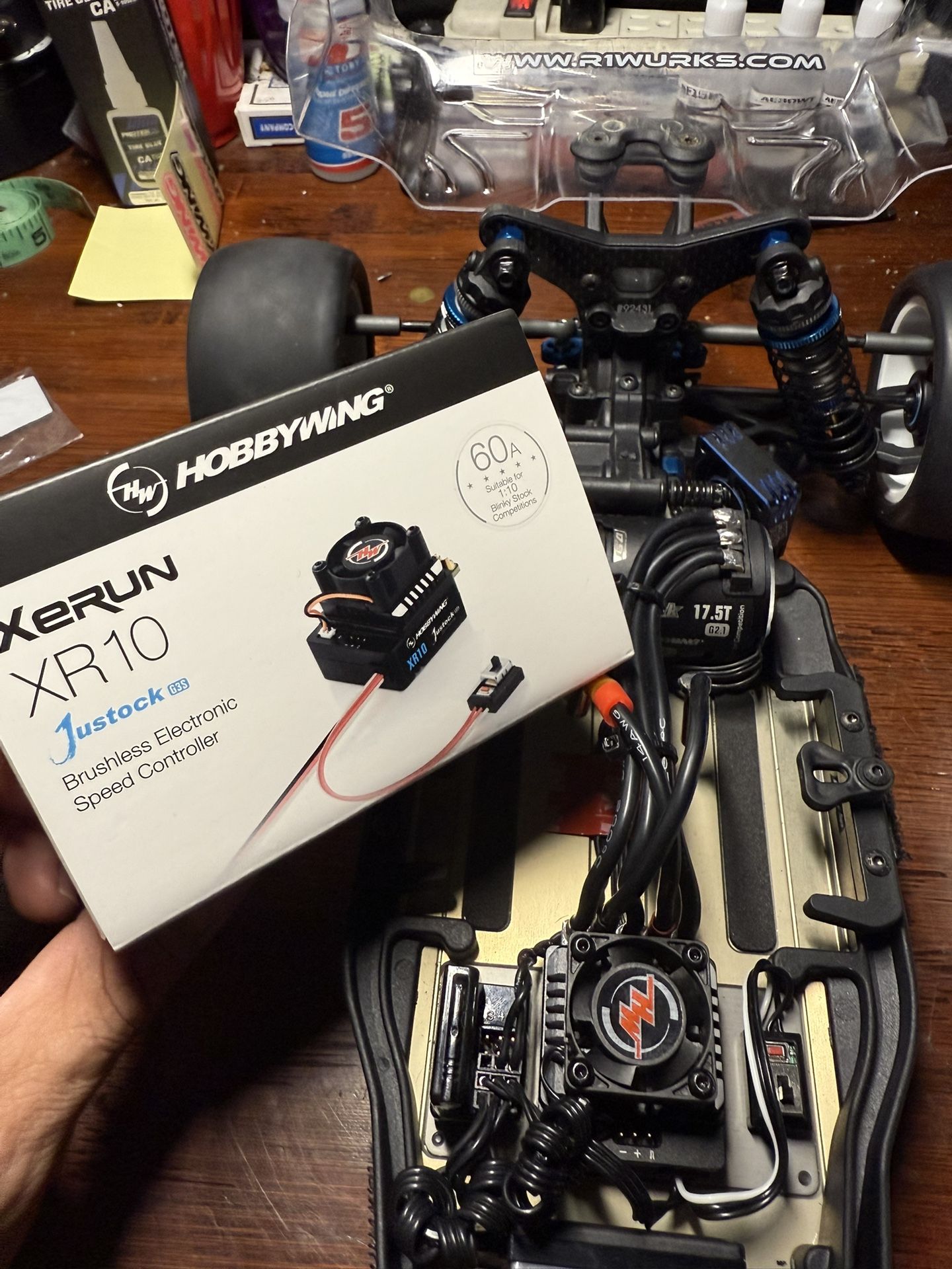 Hobbywing Xerun XR10 ESC/ Justock 17.5T G2.1 Motor 