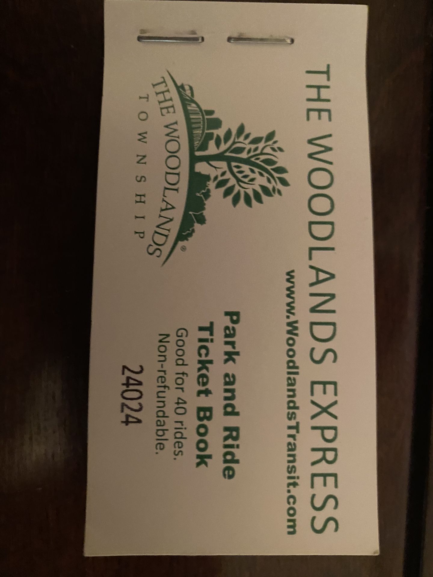The Woodlands Express tickets