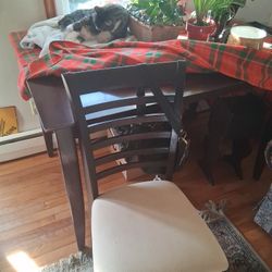 'High' Table with 4 cushioned chairs