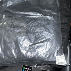 Black On Black Denim Tear Hoodie