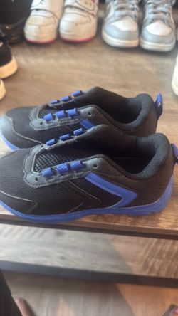 Blue n black shoes