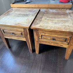 Solid High Quality Wood End Tables