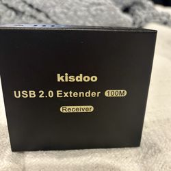USB Extender Over Ethernet 200ft USB2.0 HUB 6ports RJ45 Cat5e/6 up to 480Mbps