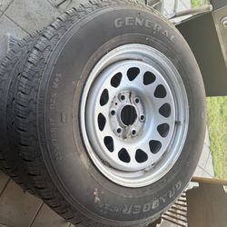 255/70/17 GM 6 lug wheels