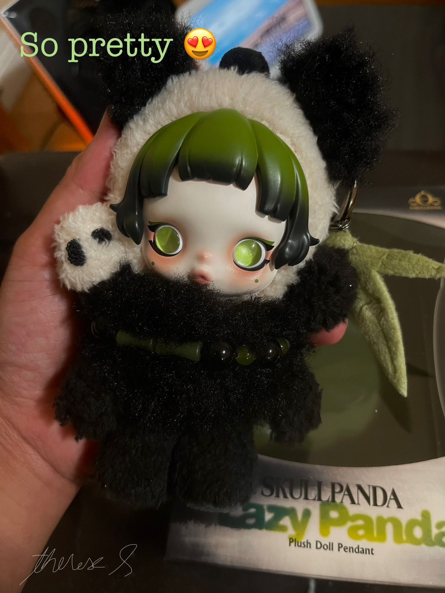 Pop Mart SKULLPANDA Lazy Panda Plush Doll Pendant