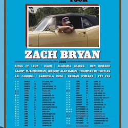 Zach bryan August 1 Concert Tickets San Diego Snapdragon 