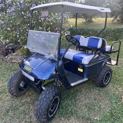 Lifted EZGO with New 36v Lithium Battery Upgrade
