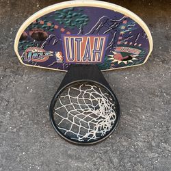 Vintage Huffy Utah Jazz Bedroom Basketball Hoop