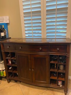 Marble Buffet/Wine Cabinet