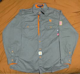 Bocomal FR Long Sleeve Work Shirt Size Large
