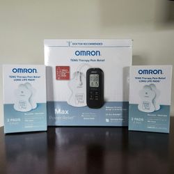 Omron TENS  Therapy Pain Relief Max Power Relief Plus Replacement Pads