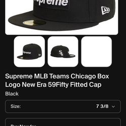 Supreme White Sox Hat 7 3/8