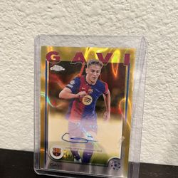 Gavi Barcelona Topps Chrome Out Of 50
