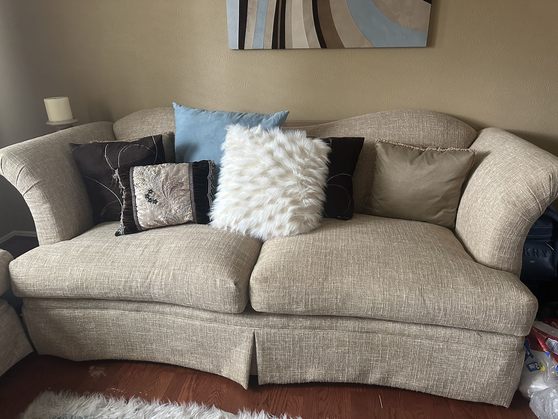 Sofa Loveseat and Dining table.