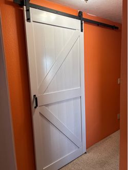 Barn door and hardware