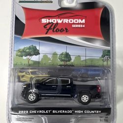 Greenlight 2023 Chevrolet Silverado High Country Blue 1:64 Scale Model - Greenlight