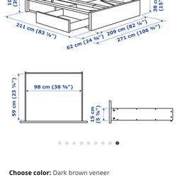 IKEA Malm Under Bed Drawers King Size