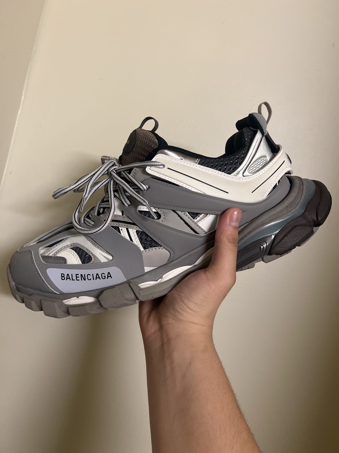 Balenciaga Track – Gray/White (2019) – Size 11