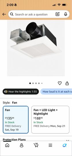 Bathroom Exhaust Ventilation Fan