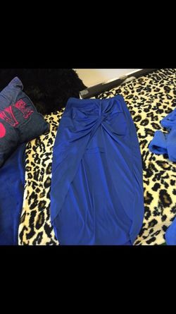 Blue Size Small Maxi Skirt- Charlotte Russe