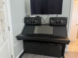 Raven Mti Desk With Adam Audio A77x (Studio Equipment)