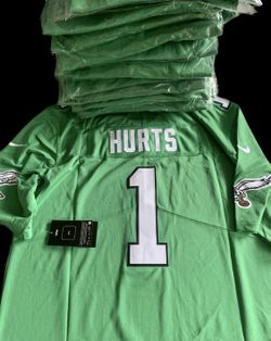 Jalen Hurts Philadelphia Eagles Kelly Green Mens Jersey Size M XL for Sale  in Hillburn, NY - OfferUp