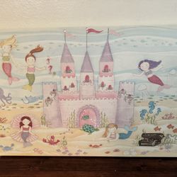 Colleen Karis Design Mermaid And Castle Canvas 