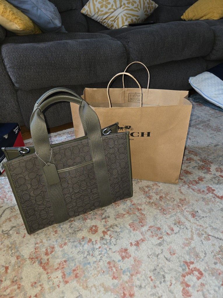 Coach Signature Jacquard Smith Tote Bag