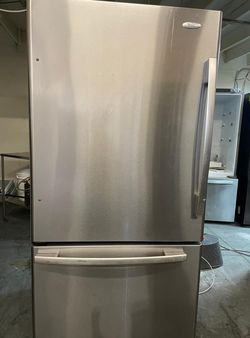 Amana Bottom Freezer Stainless Steel Refrigerator Fridge
