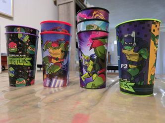 8 Ninja Turtles Kids Cups
