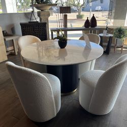 Grey/Black 5PC Dining Room Set