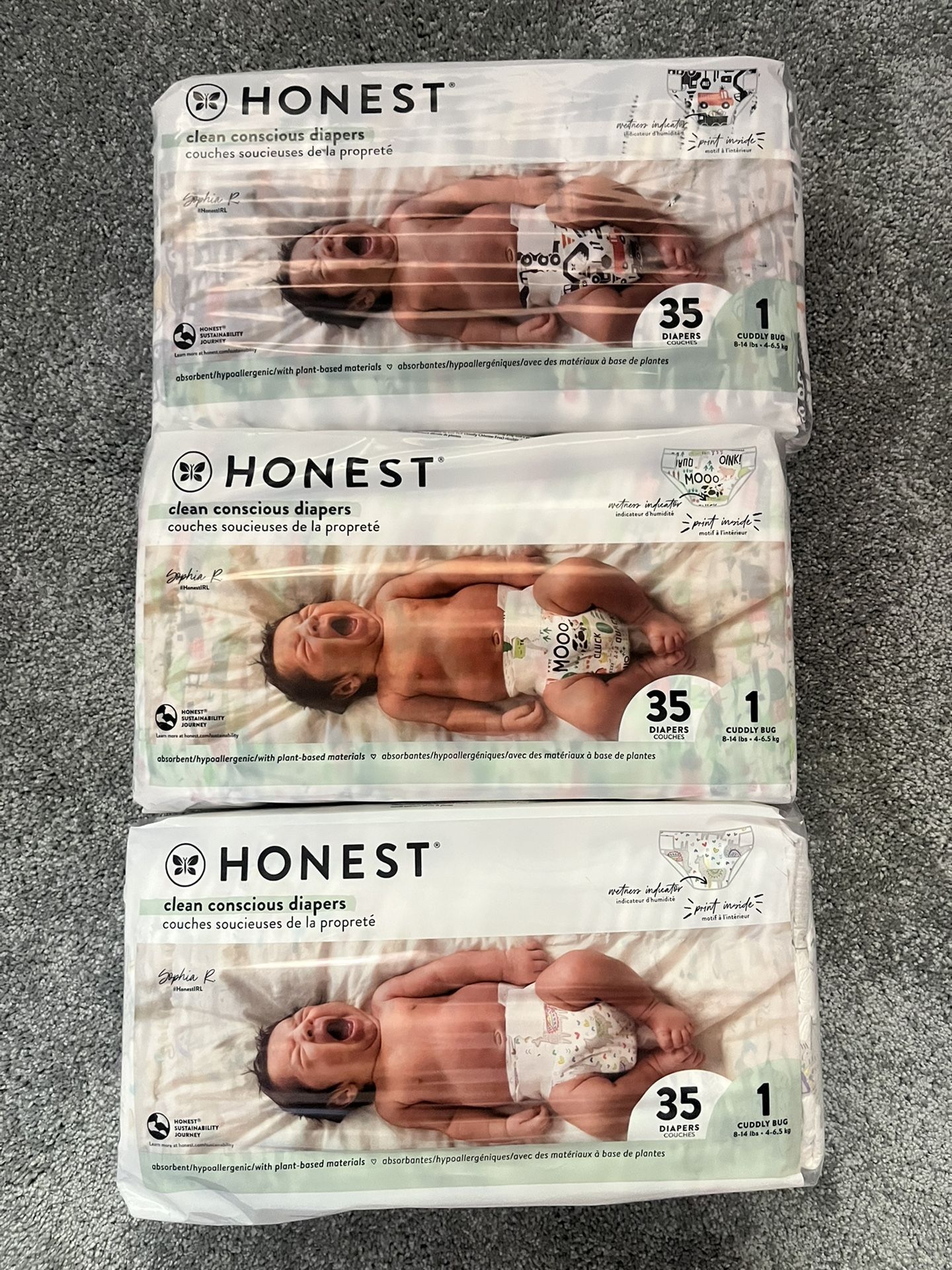 Honest Diapers Size 1
