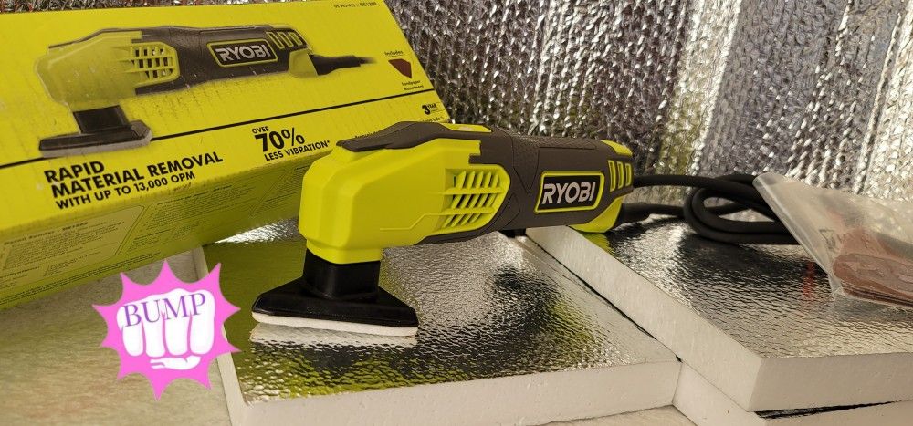 RYOBI 0.4 Amp Corded 2-7/8 in. Detail Sander (**NEW**)
