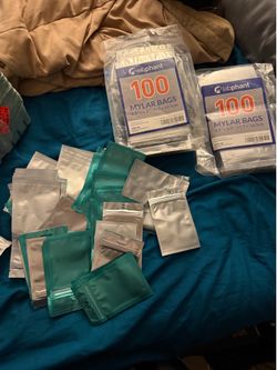 200+ Mylar Zip Bags – Assorted Sizes & Colors – New