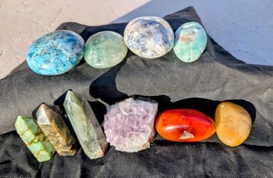 Beautiful Crystal & Mineral Collection - Towers, Palm Stones, Amethyst Geode