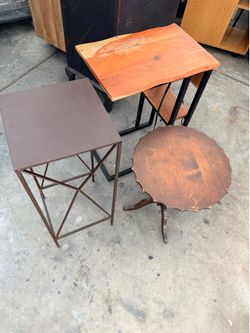 3 piece 1 price MCM side tables take all