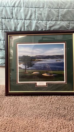 Pebble Beach Golf Course Framed Print