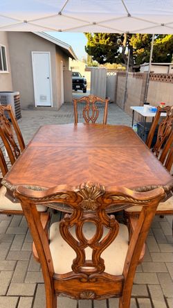 Dining room table with chairs