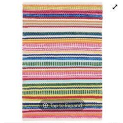 New RUG 6x9 Dash & Albert Bright Stripe In/outdoor  BRAND NEW Dash & Albert Bright Stripe Indoor/Outdoor Rug 6 ft by 9 ft  Retails: $578 My price: $32