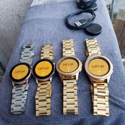 $80! Per Small 42mm Galaxy Frontier Brand Smart Watch works on iPhone too. 46mm big Face are $120! Each. Im willing to Trade As well