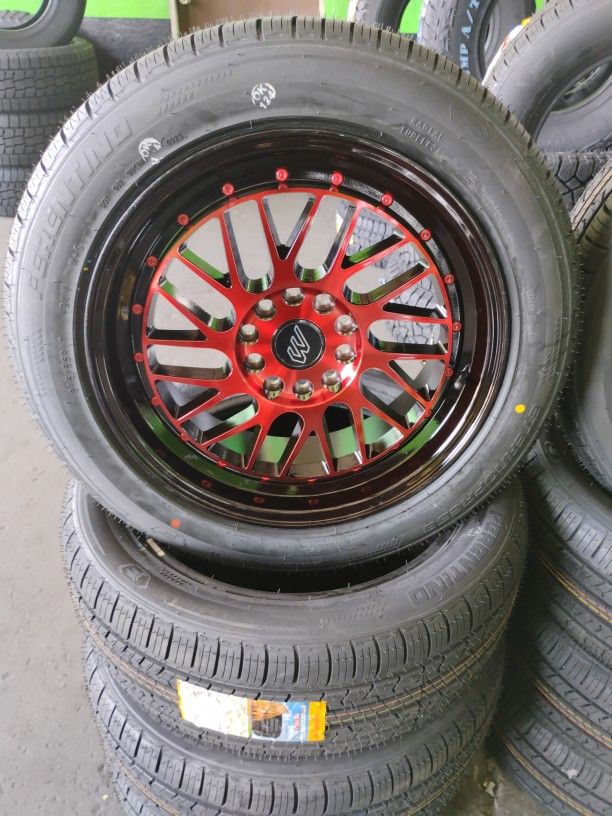 Set De Rines Nuevos 17x7.5 5x114.3 Llantas 215 55 17 